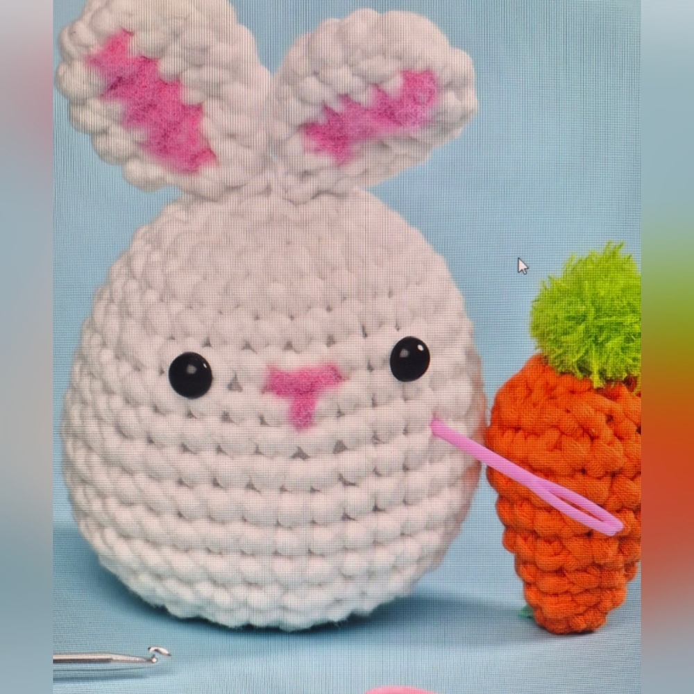 Crocheted Bunny with Carrot Kit By Zepiany